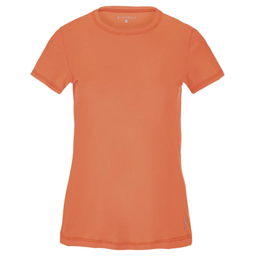 Sofibella UV Colors SS Womens Tennis Shirt - Nectarine/2X