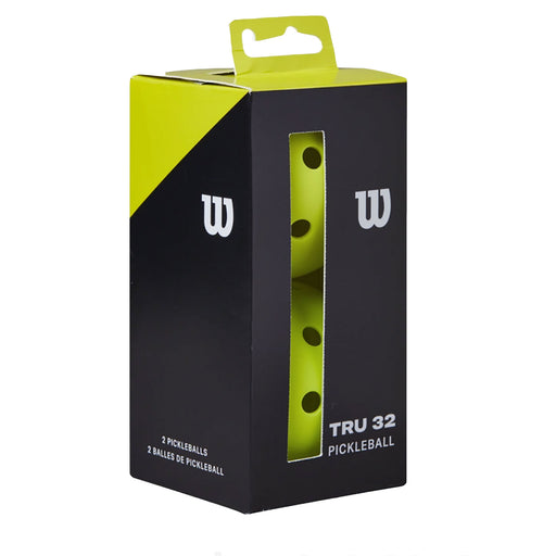 Wilson TRU 32 Yellow Outdoor Pickleballs - 2 Pack
