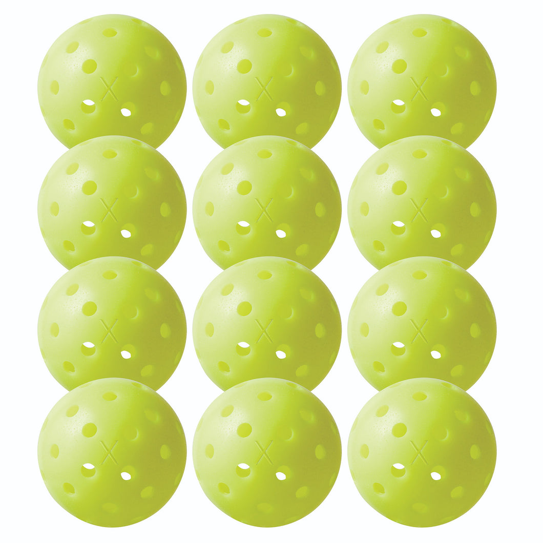 Franklin X-40 Optic Outdoor Pickleballs 12-Pack 1 - Optic