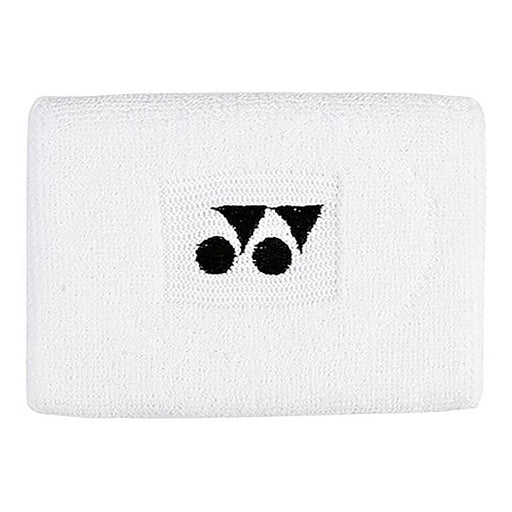 Yonex White Wide Wristband - White