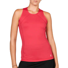 Load image into Gallery viewer, Sofibella UV Colors Womens Tennis Tank Top - Berry Red/2X
 - 3