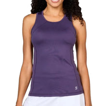 Load image into Gallery viewer, Sofibella UV Colors Womens Tennis Tank Top - Plum/2X
 - 7