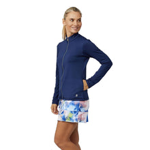 Load image into Gallery viewer, Sofibella UV Feather Womens Tennis Jacket - Navy/2X
 - 4