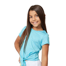 Load image into Gallery viewer, Sofibella UV Colors White Girl SS Tie Tennis Shirt
 - 17