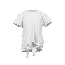 Load image into Gallery viewer, Sofibella UV Colors White Girl SS Tie Tennis Shirt - White/L
 - 17