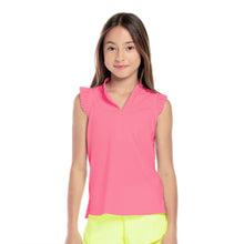 Load image into Gallery viewer, Lucky in Love Pleat Me Up Girls SL Polo - PINK 648/M
 - 3