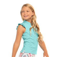 Load image into Gallery viewer, Lucky in Love Pleat Me Up Girls SL Polo
 - 10