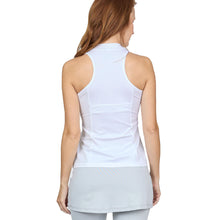 Load image into Gallery viewer, Sofibella White Racquet Net Womens Tennis Tank Top
 - 2