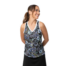 Load image into Gallery viewer, Sofibella Airflow Muscle Wht Wmns Tennis Tank Top - Garden/2X
 - 5
