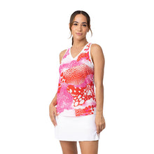 Load image into Gallery viewer, Sofibella Airflow Muscle Wht Wmns Tennis Tank Top - Serendipity/2X
 - 8