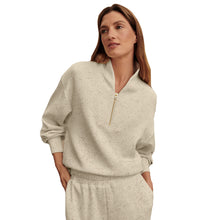 Load image into Gallery viewer, Varley Davidson Womens Half Zip Sweatshirt - Ivry Marl Fleck/L
 - 16