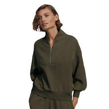 Load image into Gallery viewer, Varley Davidson Womens Half Zip Sweatshirt - Olive Marl/L
 - 6