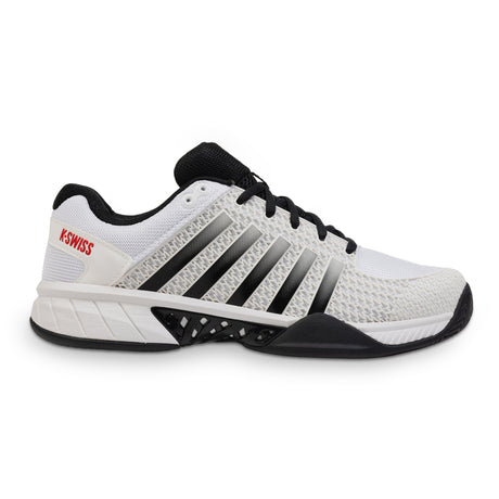 K-Swiss Express Light Mens Pickleball Shoes - White/Black/Red/D Medium/13.0