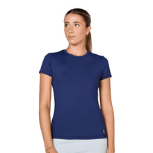 Load image into Gallery viewer, Sofibella UV Colors SS Wmns Tennis Shirt - Navy/2X
 - 6