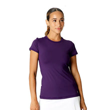 Load image into Gallery viewer, Sofibella UV Colors SS Wmns Tennis Shirt - Plum/2X
 - 10