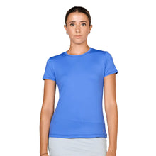 Load image into Gallery viewer, Sofibella UV Colors SS Wmns Tennis Shirt - Valley Blue/2X
 - 1
