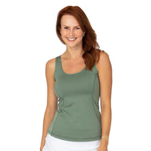 Load image into Gallery viewer, Sofibella UV Colors X Womens Tennis Tank - Army/XL
 - 5