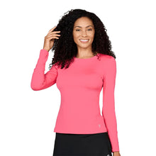 Load image into Gallery viewer, Sofibella UV Colors Womens LS Tennis Shirt - Amore/2X
 - 3