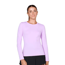 Load image into Gallery viewer, Sofibella UV Colors Womens LS Tennis Shirt - Lavender/2X
 - 5