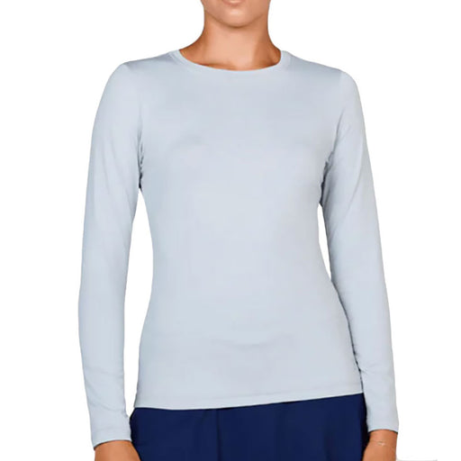 Sofibella UV Colors Womens LS Tennis Shrt - Stone/2X