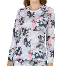 Load image into Gallery viewer, Sofibella Airflow Womens Long Sleeve Tennis Shirt - Twilight/2X
 - 15