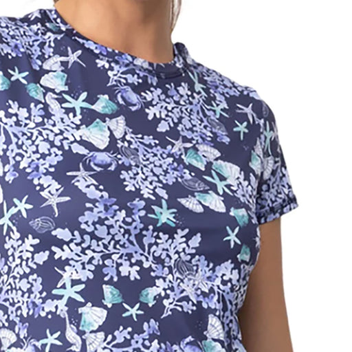 Sofibella UV Feather Womens Tennis SS Shirt