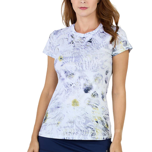 Sofibella UV Feather Womens Tennis SS Shirt - Luna/XL