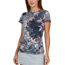 Load image into Gallery viewer, Sofibella UV Feather Womens Tennis SS Shirt - Orchid/XL
 - 15