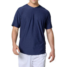 Load image into Gallery viewer, SB Sport Classic V Neck Mens SS Tennis Shirt - Navy Melange/XL
 - 1