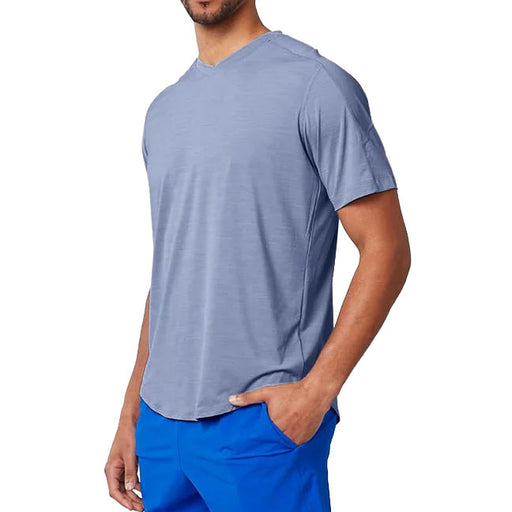 SB Sport Classic V Neck Mens SS Tennis Shirt