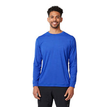 Load image into Gallery viewer, SB Sport Classic Long Sleeve Mens Tennis Shirt - Cobalt Melange/2X
 - 7