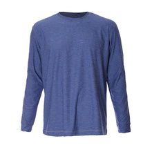 Load image into Gallery viewer, SB Sport Classic Long Sleeve Mens Tennis Shirt - Royal Melange/1X
 - 8