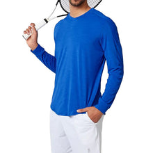 Load image into Gallery viewer, SB Sport V Neck Long Sleeve Mens Tennis Shirt
 - 18