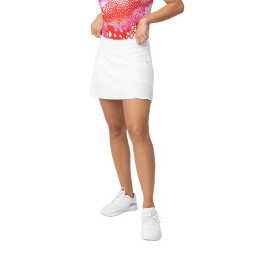 Sofibella 15 in UV Staples Womens Tennis Skirt - White/2X