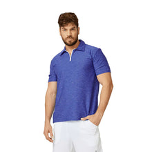 Load image into Gallery viewer, SB Sport Short Sleeve Mens Tennis Polo - Cobalt Melange/1X
 - 5