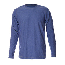 Load image into Gallery viewer, Sofibella SB Sport Athletic Mens LS Tennis Shirt - Royal Melange/XL
 - 4
