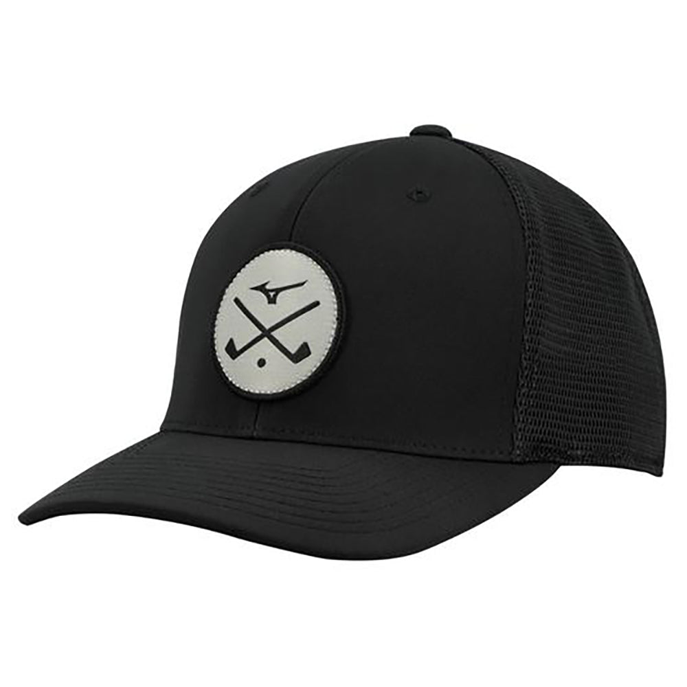 Mizuno Crossed Clubs Meshback Hat - Black/One Size