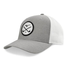 Load image into Gallery viewer, Mizuno Crossed Clubs Meshback Hat - Grey/Wht/One Size
 - 2