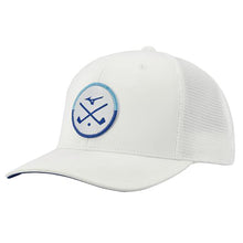Load image into Gallery viewer, Mizuno Crossed Clubs Meshback Hat - White/One Size
 - 6