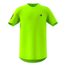 Load image into Gallery viewer, Adidas Club 3-Stripes Boys Tennis Shirt - Lucid Lemon/XL
 - 3