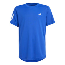 Load image into Gallery viewer, Adidas Club 3-Stripes Boys Tennis Shirt - Semi Lucid Blue/XL
 - 7
