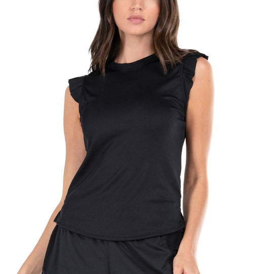 Lucky in Love Bring It On Womens Ribbed Tennis Tank