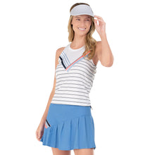Load image into Gallery viewer, Lucky in Love Snake Point Womens Tennis Crop Tank - WHITE 110/L
 - 1