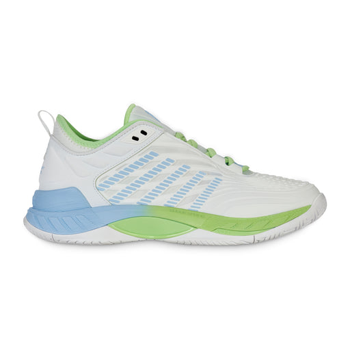 K-Swiss Hypercourt Supreme 2 Womens Tennis Shoes - White/Grn/Canal/B Medium/10.0