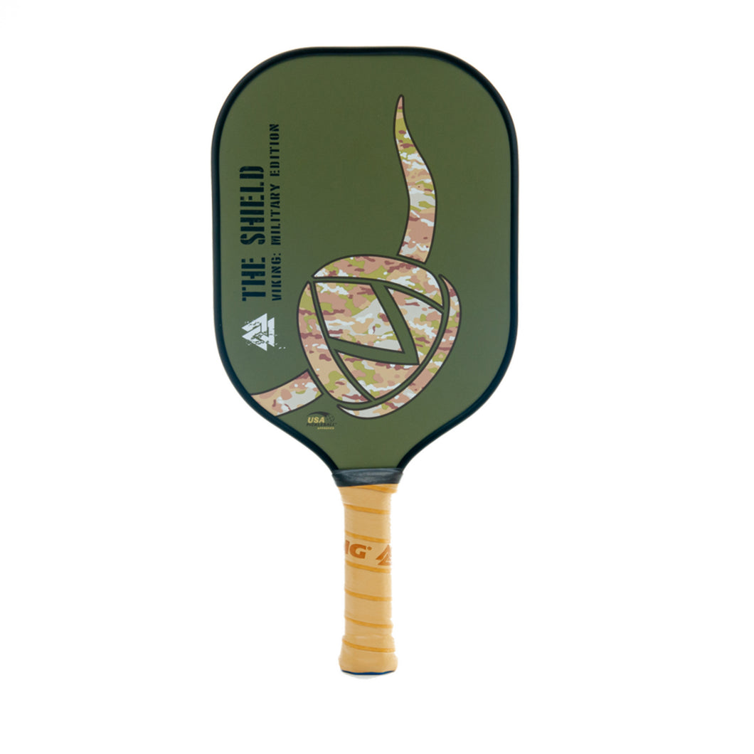 Viking The Shield Military Edi Pickleball Paddle - Green/4 1/4/9.8 OZ