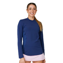 Load image into Gallery viewer, Sofibella UV Colors Staples WMNS LS Tennis Shirt - Navy/2X
 - 3