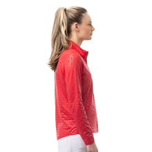Load image into Gallery viewer, SanSoleil Solshine Foil Prnt Mock Wmn LS Sun Shirt
 - 7