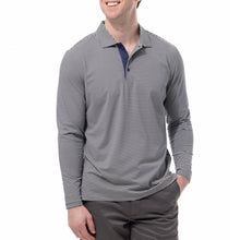 Load image into Gallery viewer, SanSoleil Soltek Ice Feeder Strp Mens LS Polo - Fossil Gray/Ink/XXL
 - 1