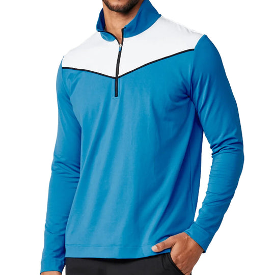 SB Sport Perfect Volley Mens Tennis Quarter Zip