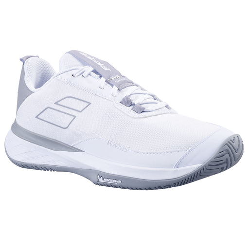 Babolat SFX3 EVO All Court Womens Pickleball Shoes - Wht/Lunar Grey/B Medium/11.0